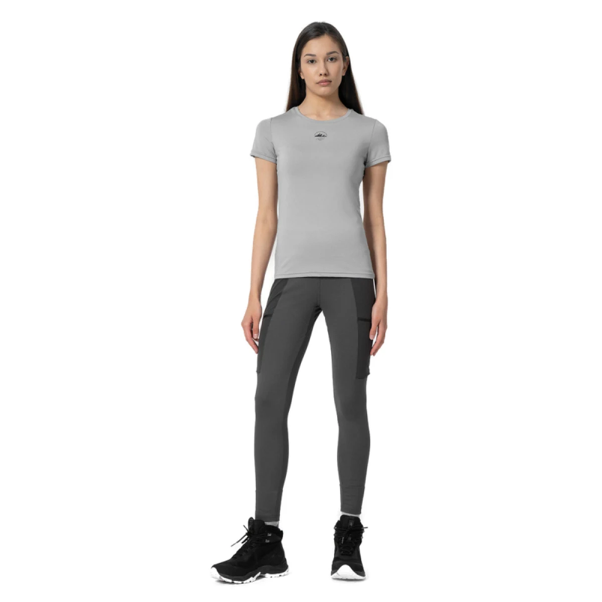 Dámske turistické legíny 4F TROUSERS FNK F112-23S-DARK GREY · záber 2