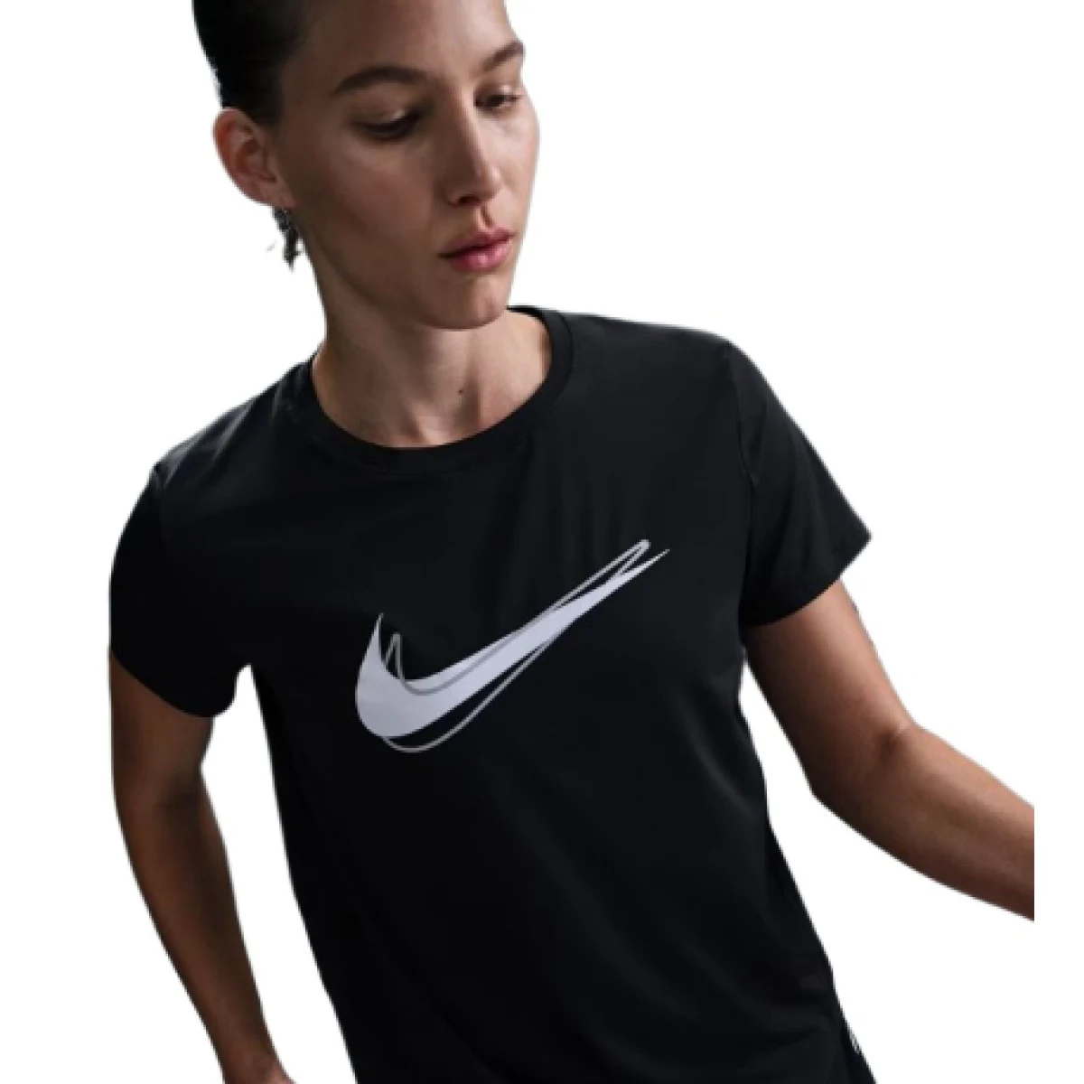 Dámske bežecké tričko s krátkym rukávom NIKE W NK ONE SWSH HBR DF SS TOP · záber 1