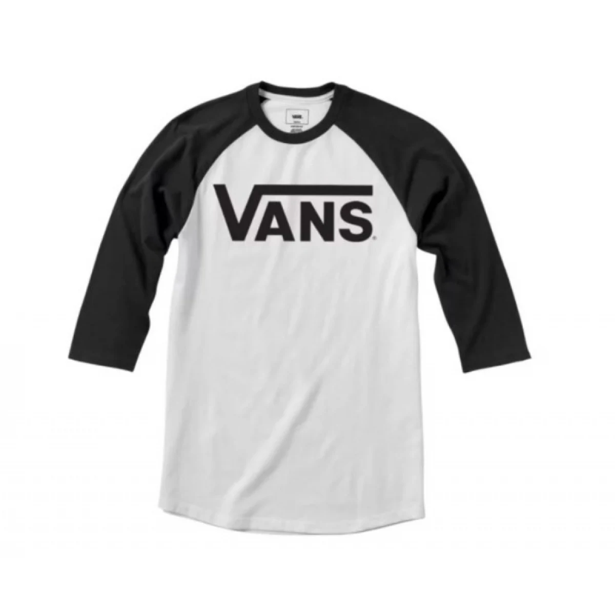 Pánske tričko s krátkym rukávom VANS CLASSIC RAGLAN-WHITE-BLACK · záber 2