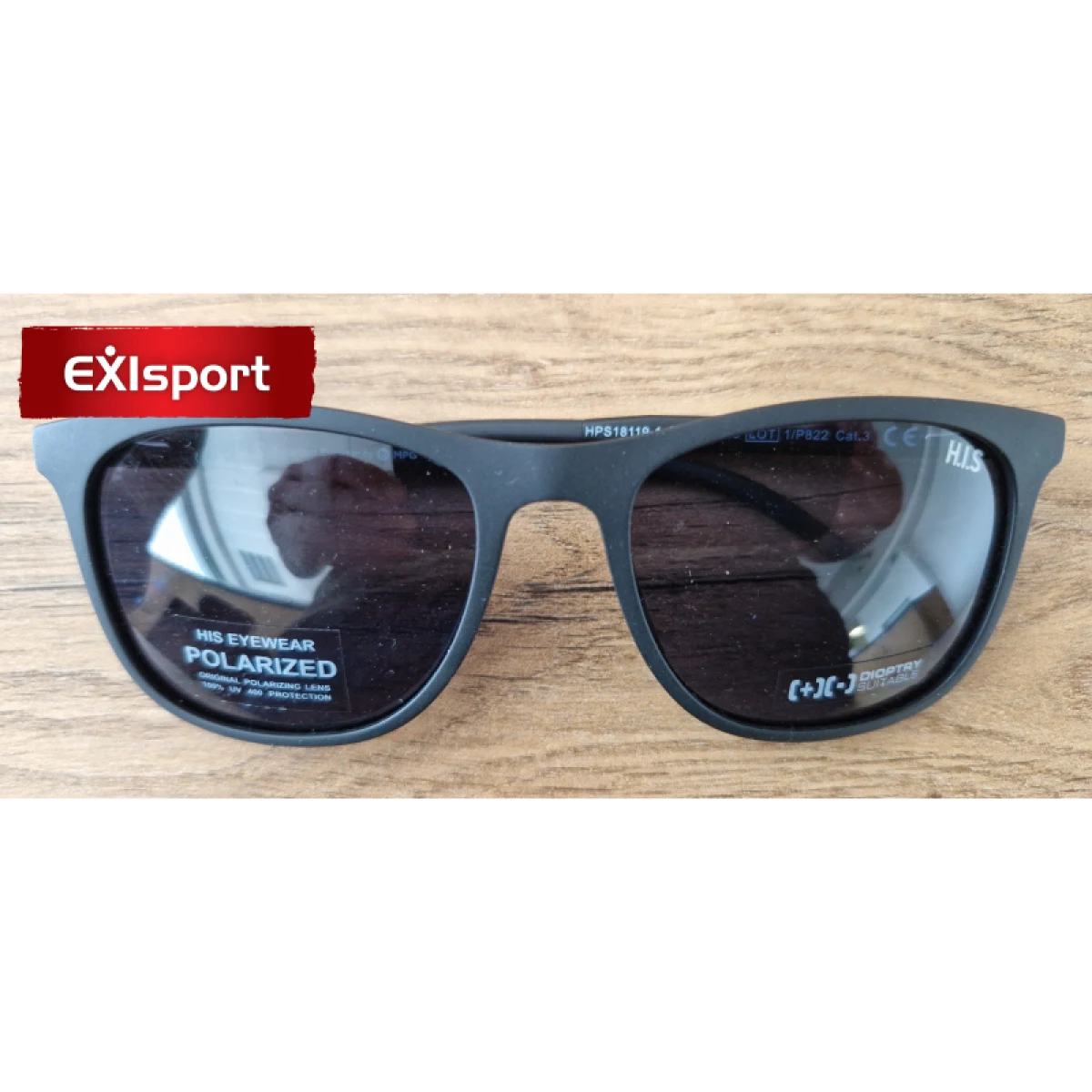 Slnečné okuliare H.I.S. POLARIZED HPS18119-3, x´tal grey, smoke POL, 55-19-145 · záber 2