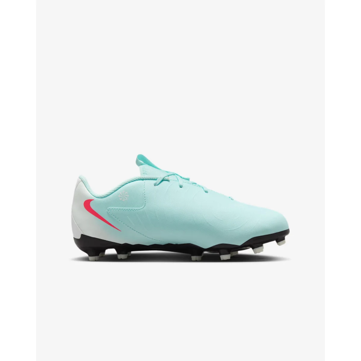 Chlapčenské futbalové kopačky outdoorové NIKE Phantom GX 2 Academy Jr FG MG mint off noir atomic red · záber 3