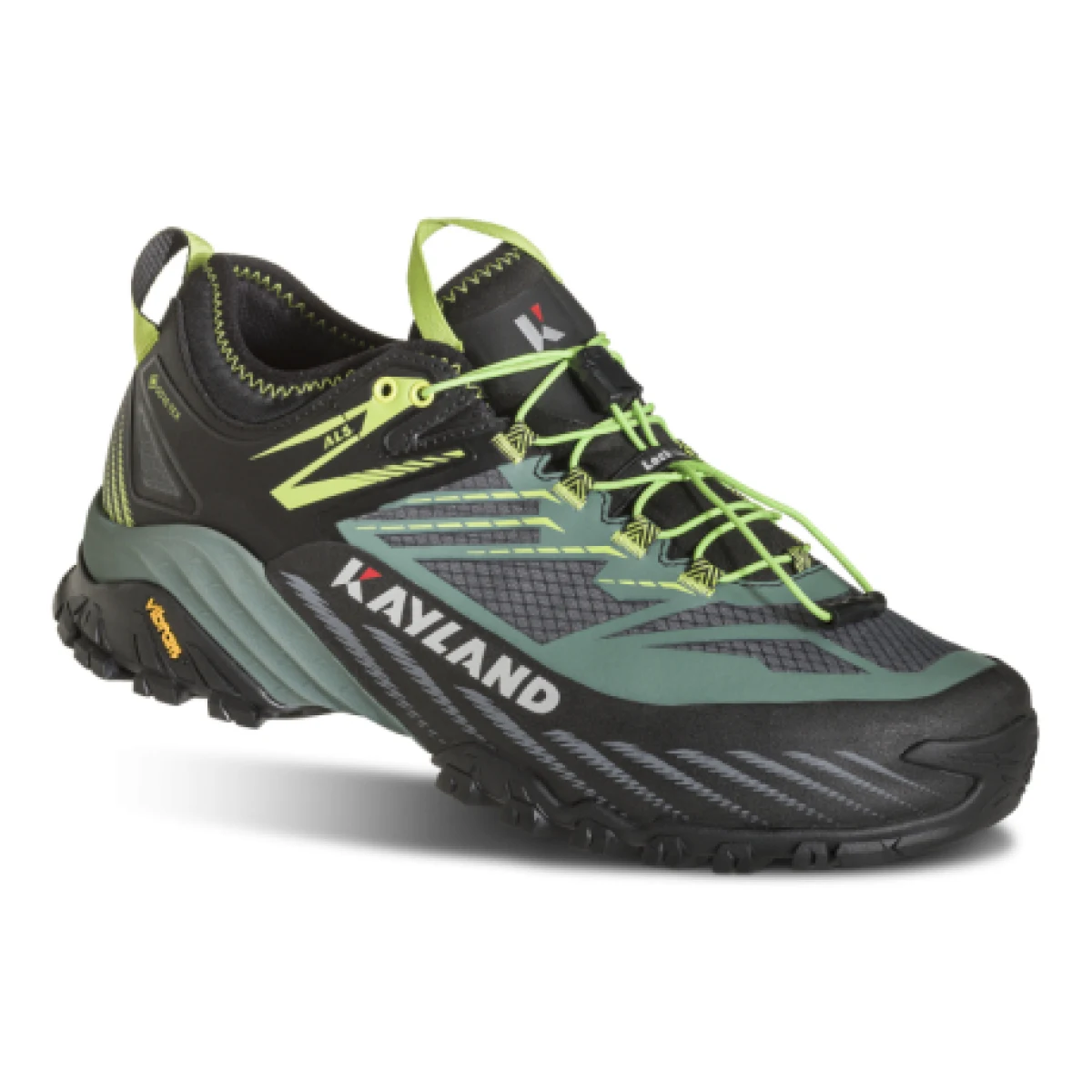 Pánska nízka turistická obuv KAYLAND Duke Gtx, Black Green · záber 1