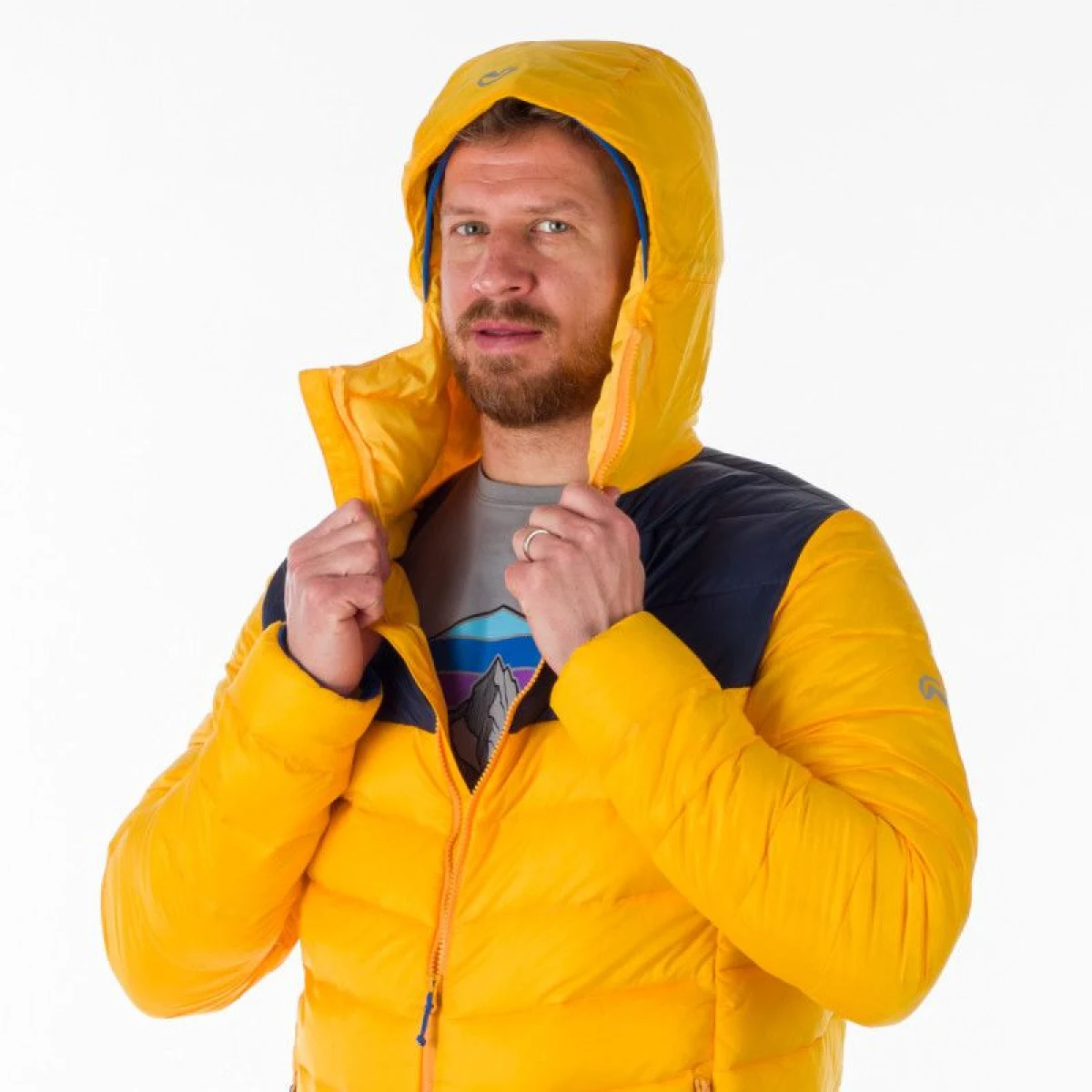 Pánska turistická bunda NORTHFINDER ACE-314-goldenyellow · záber 5