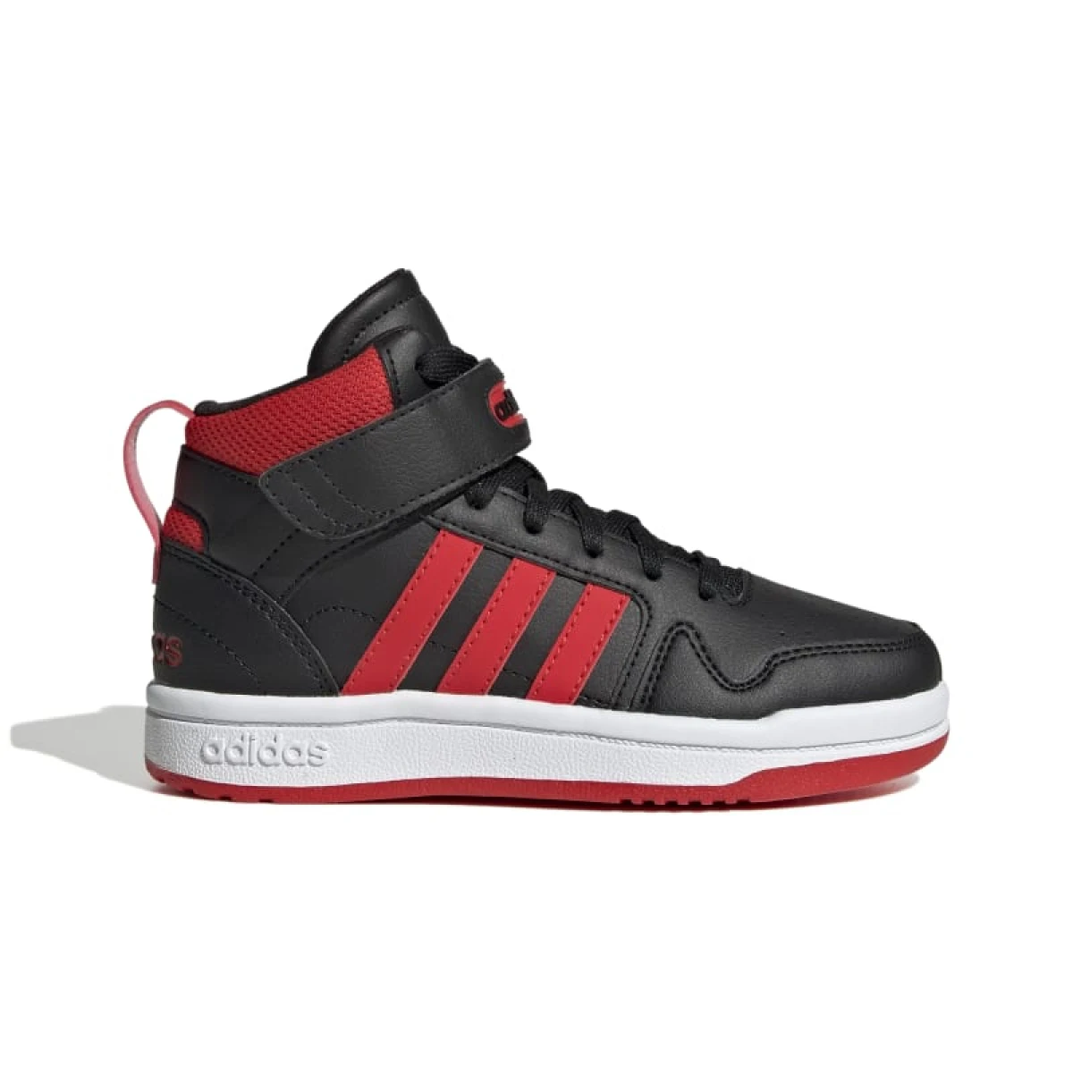 Chlapčenská rekreačná obuv ADIDAS Postmove Mid core black vivid red cloud white · záber 2