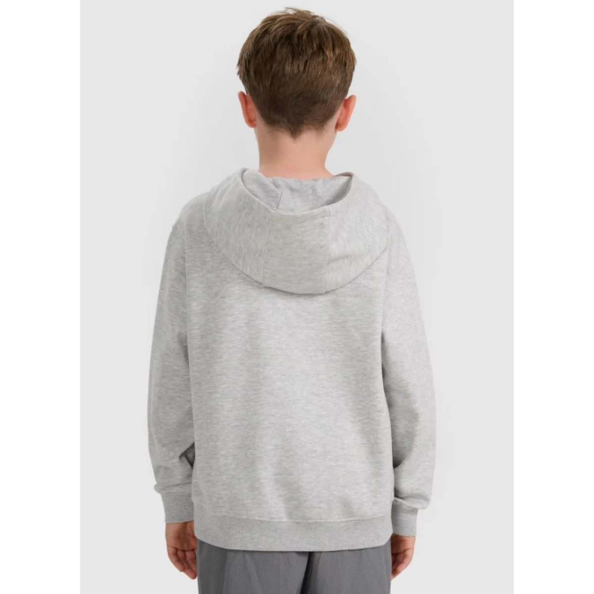 Chlapčenská mikina so zipsom 4F JUNIOR SWEATSHIRT-JWMM00TSWSM1860-25M-GREY · záber 3