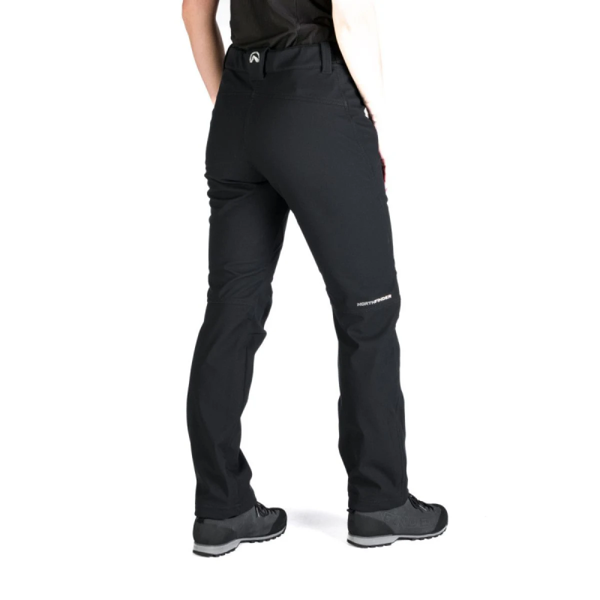 Dámske turistické softshellové nohavice NORTHFINDER JAYNE-269black · záber 4