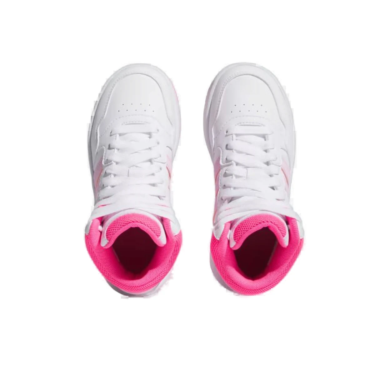 Dievčenská rekreačná obuv ADIDAS Hoops 3.0 Mid K cloud white orchid fusion lucid pink · záber 4