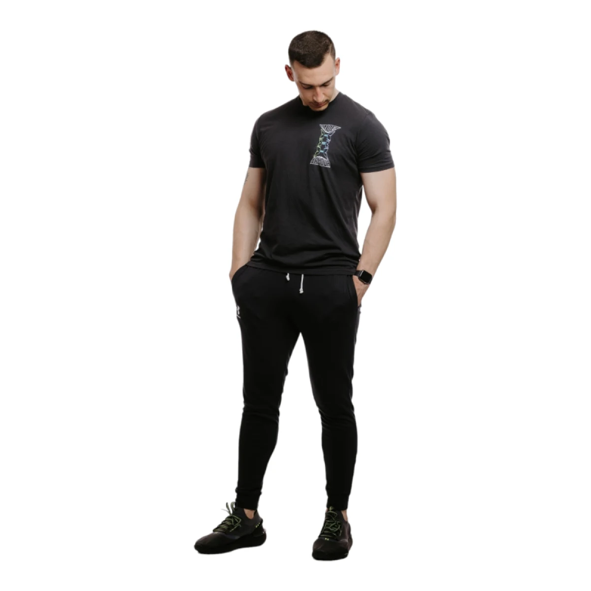 Pánske tepláky UNDER ARMOUR UA Rival Terry Jogger-BLK · záber 4