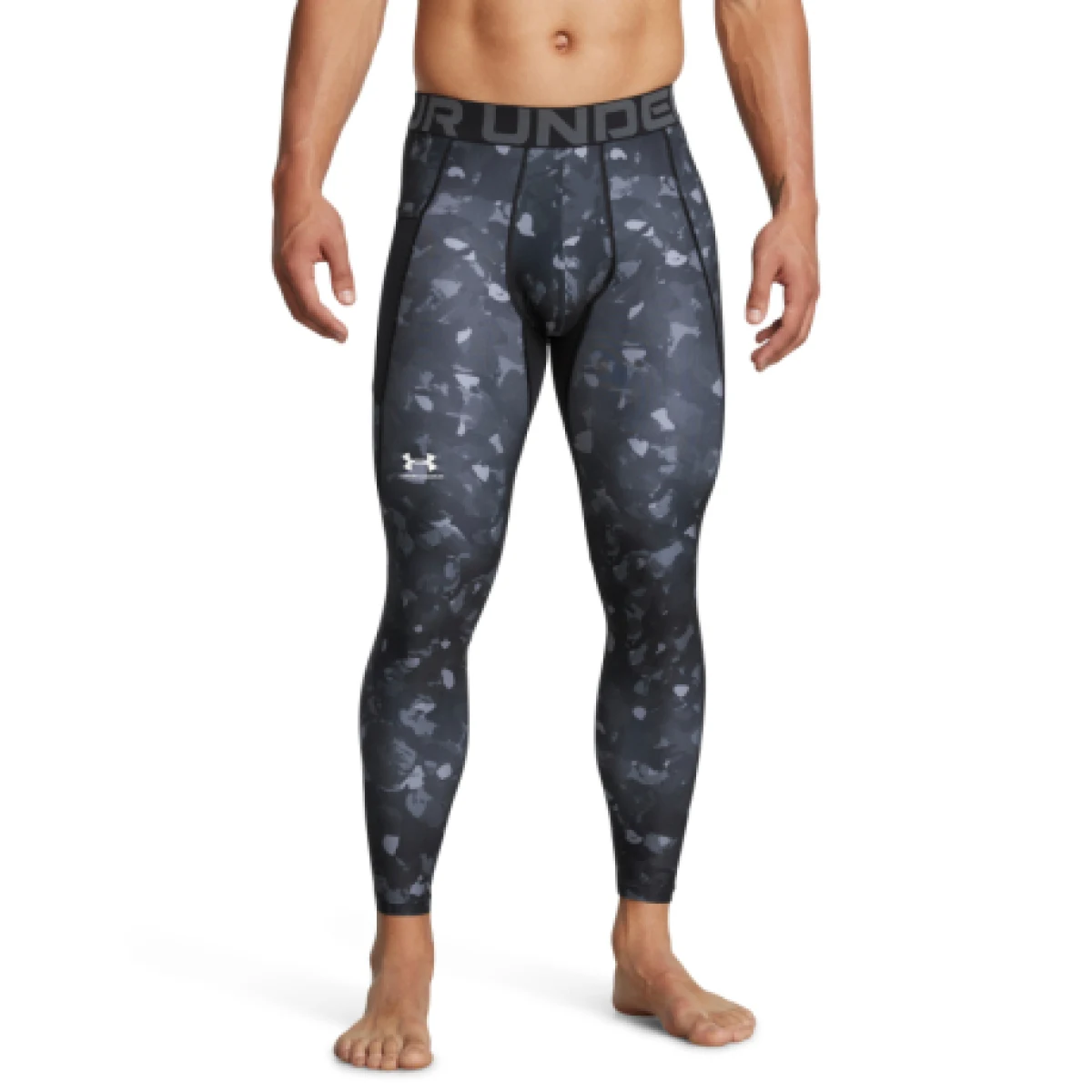 Pánske kompresné legíny UNDER ARMOUR UA HG Armour Prtd Lgs-BLK · záber 1