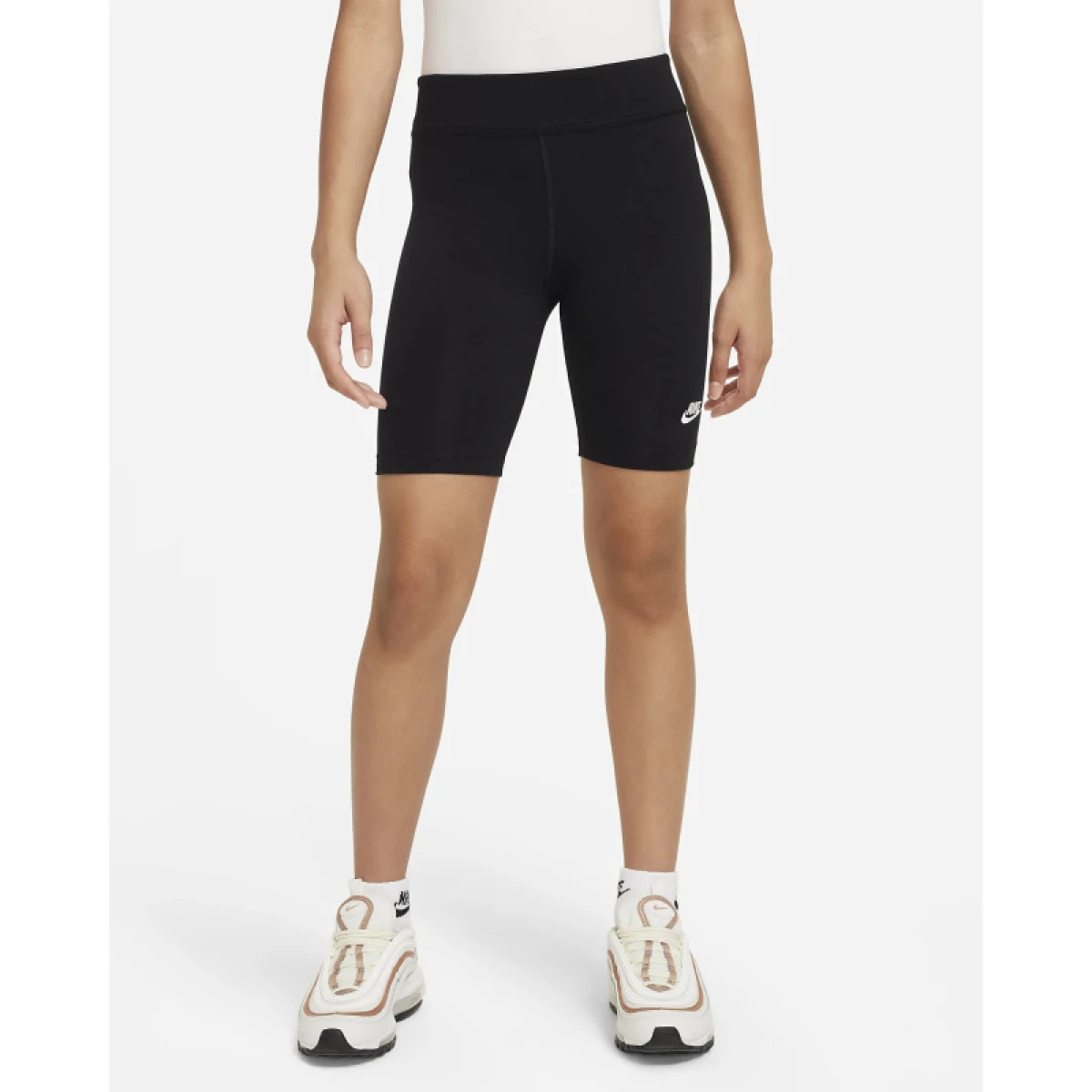 Dievčenské tréningové kraťasy NIKE G NSW 7 IN BIKE SHORT-DX5066-010-black · záber 4