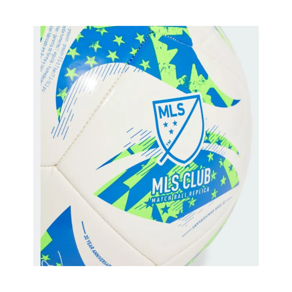 Futbalová lopta ADIDAS MLS CLB WHITE GREEN GLOBLU · záber 3