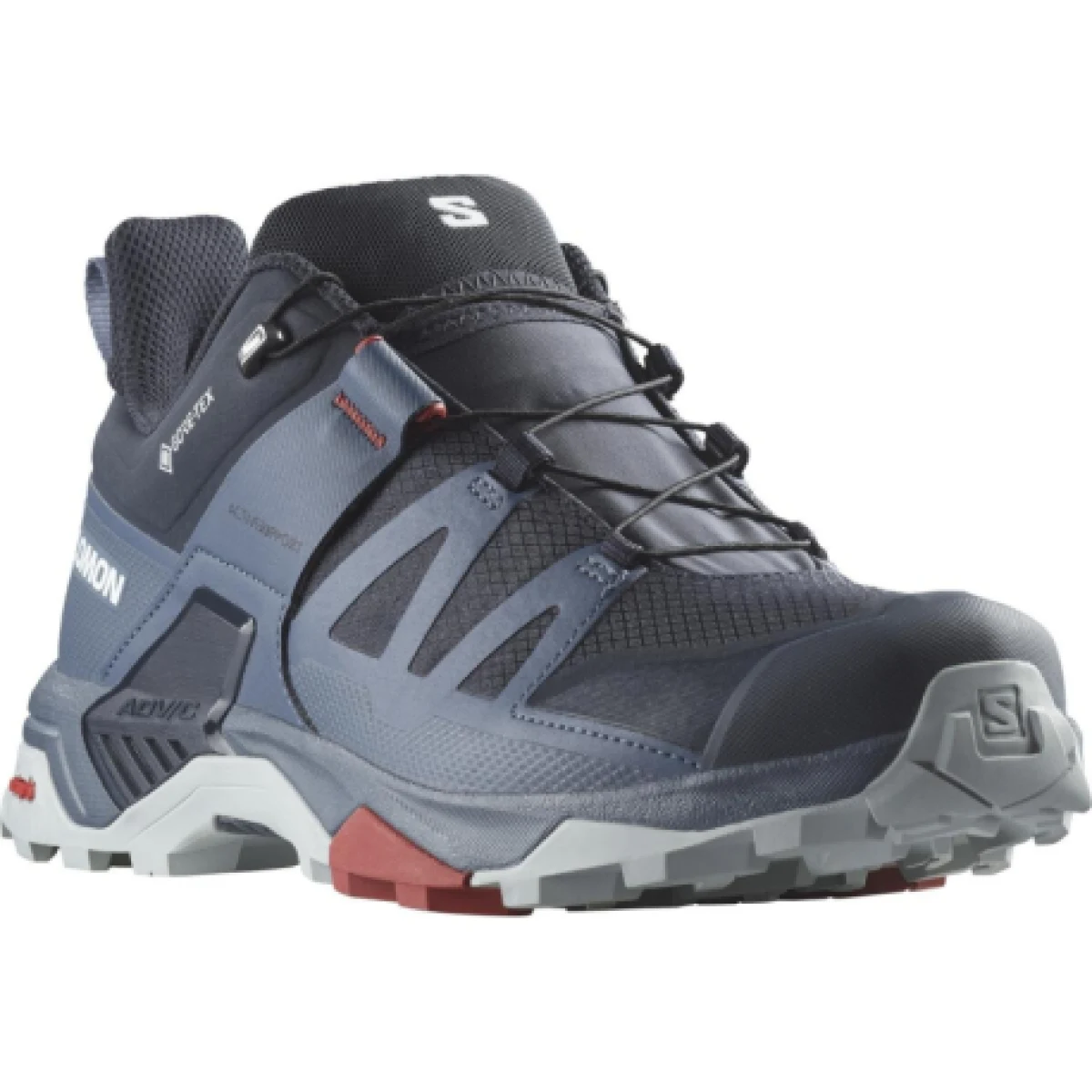 Pánska nízka turistická obuv SALOMON X Ultra 4 GTX carbon bering sea pearl blue · záber 1