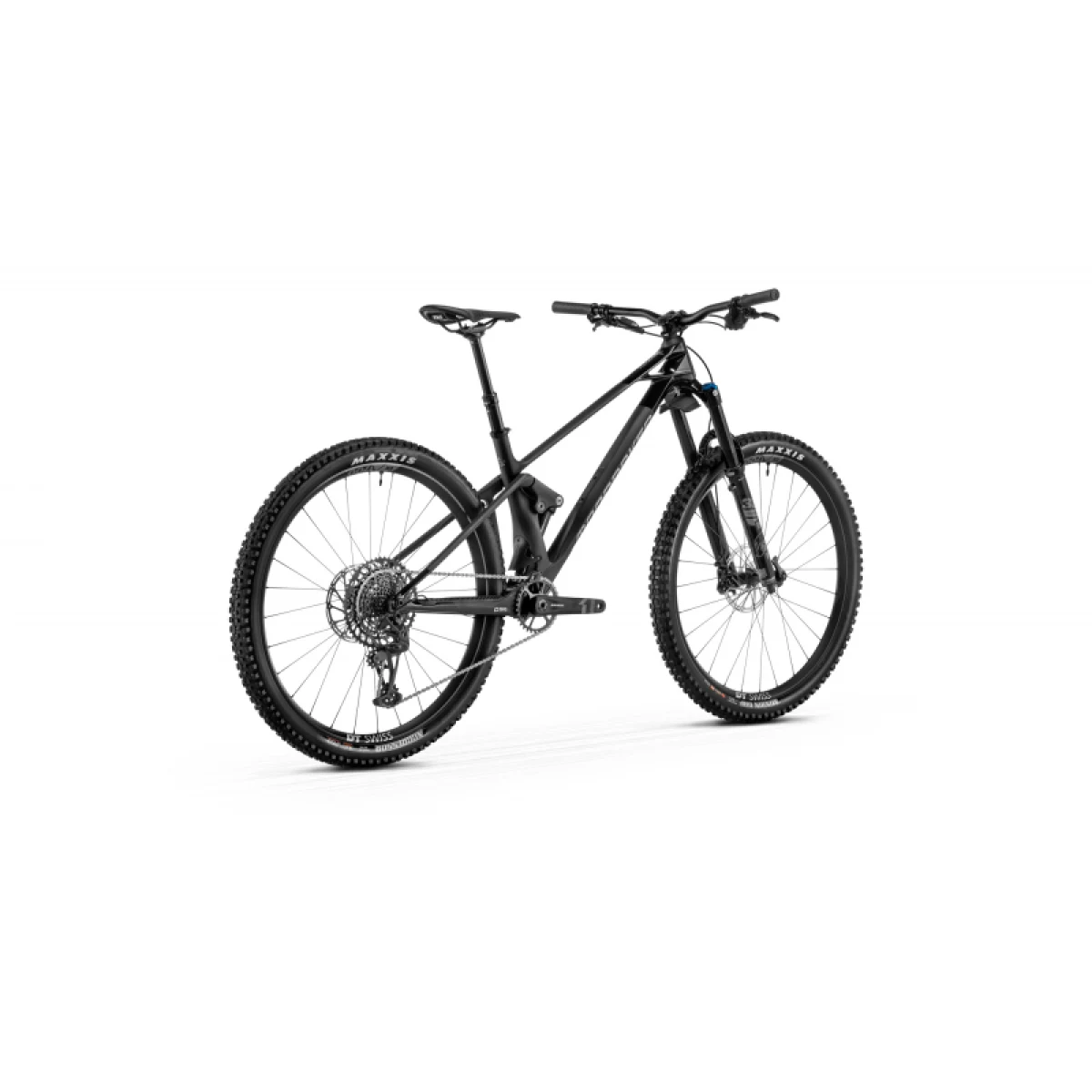 Horský bicykel MONDRAKER Raze Carbon R MIND, carbon gloss black racing silver · záber 3