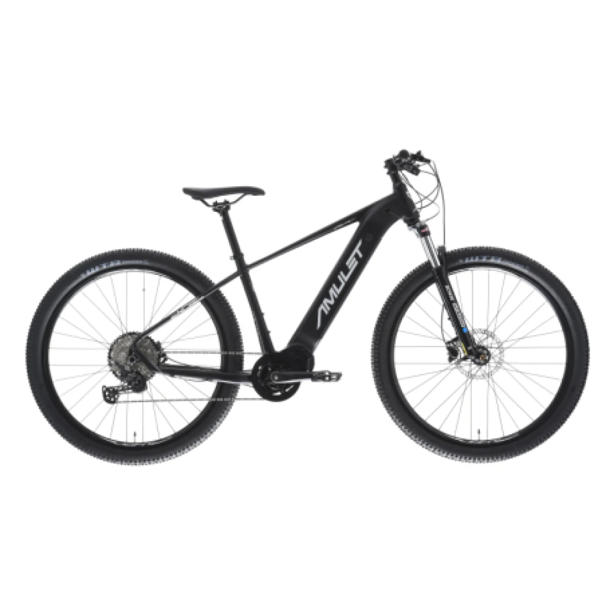 Horský elektrobicykel AMULET 29 eRival 5.0 SH, black matt silver · záber 1