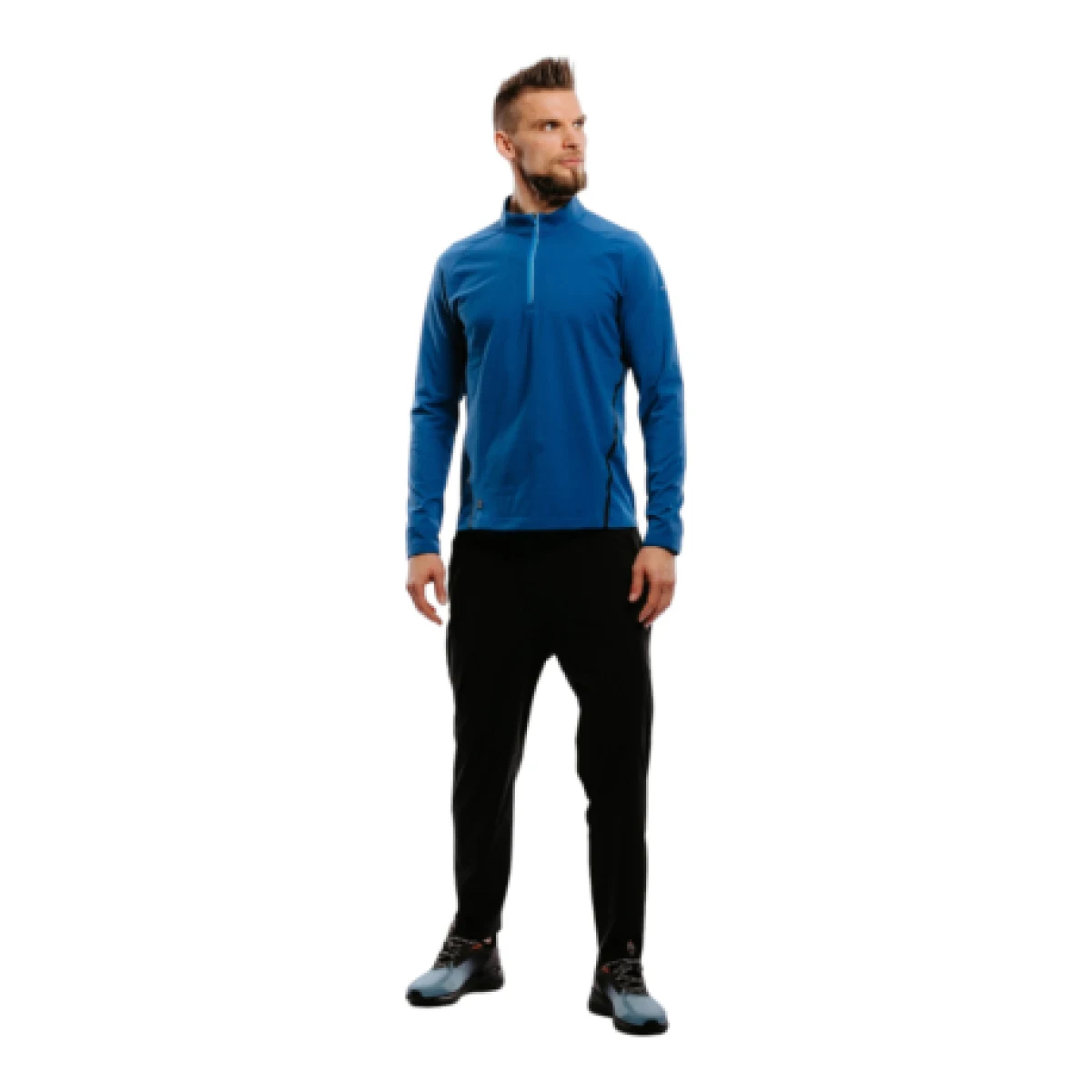 Pánska bežecká mikina s 1 2 zipsom ANTA LS Tee-852215403-3-22_Q1-Titanium Blue · záber 1