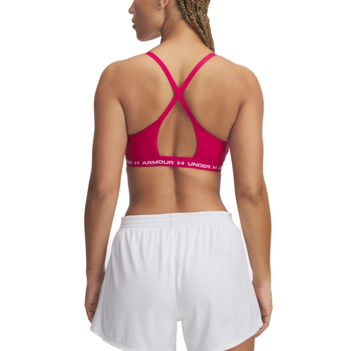 Dámska tréningová športová podprsenka UNDER ARMOUR UA Crossback Low Bra-PPL · záber 2