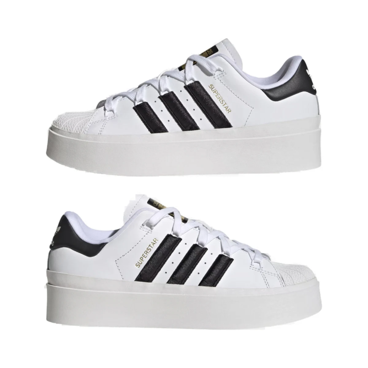 Dámska vychádzková obuv ADIDAS ORIGINALS SUPERSTAR BONEGA W-FTWWHT CBLACK GOLDMT · záber 4