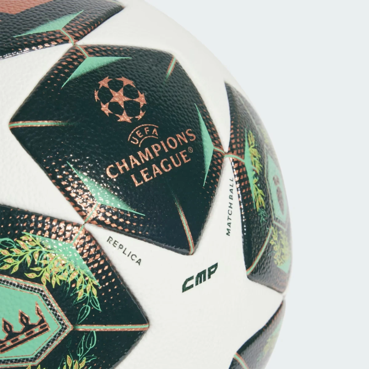 Futbalová lopta ADIDAS UCL COM WHITE SHAGRN SSLIME · záber 4