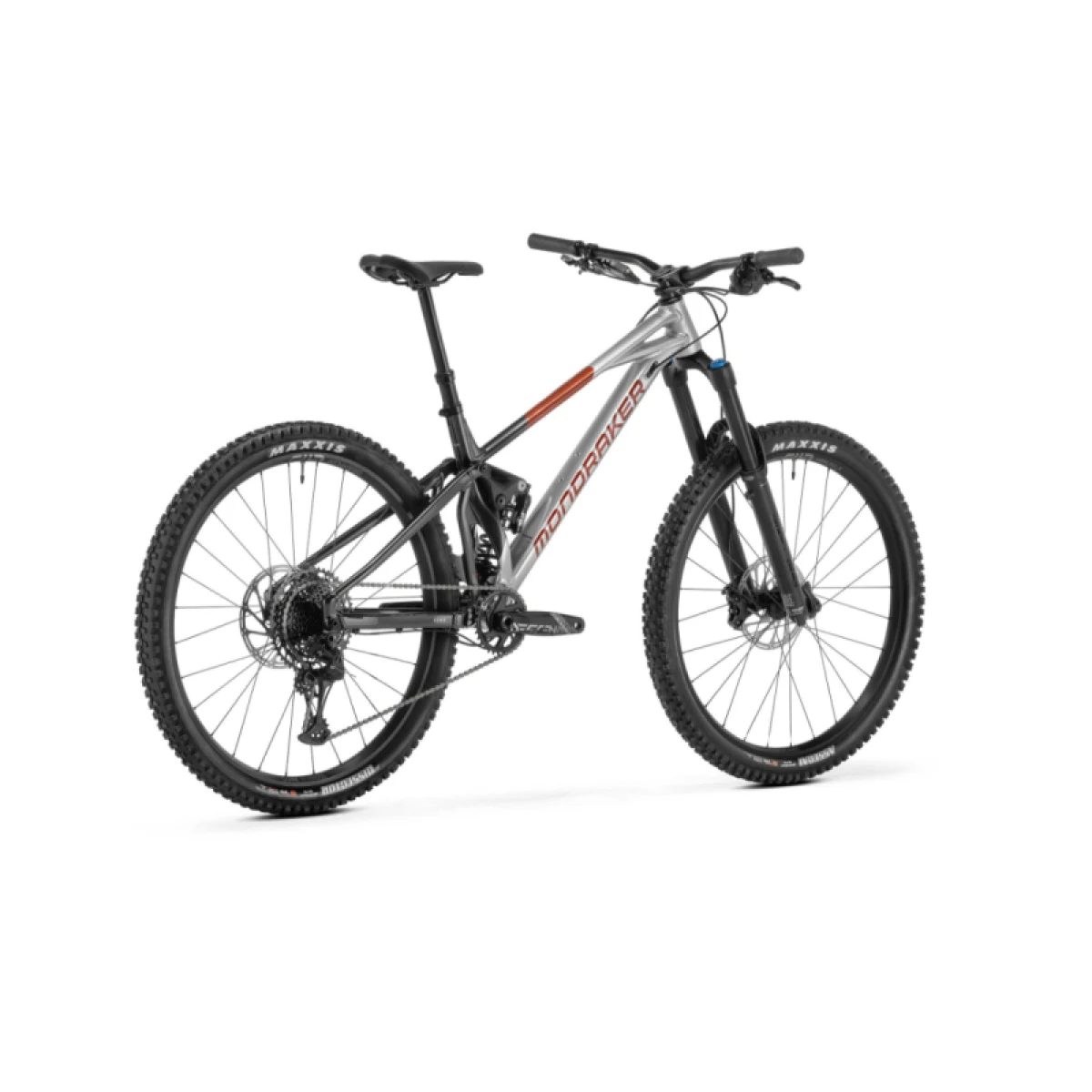 Horský bicykel MONDRAKER Superfoxy, racing silver vortex grey earth red · záber 3
