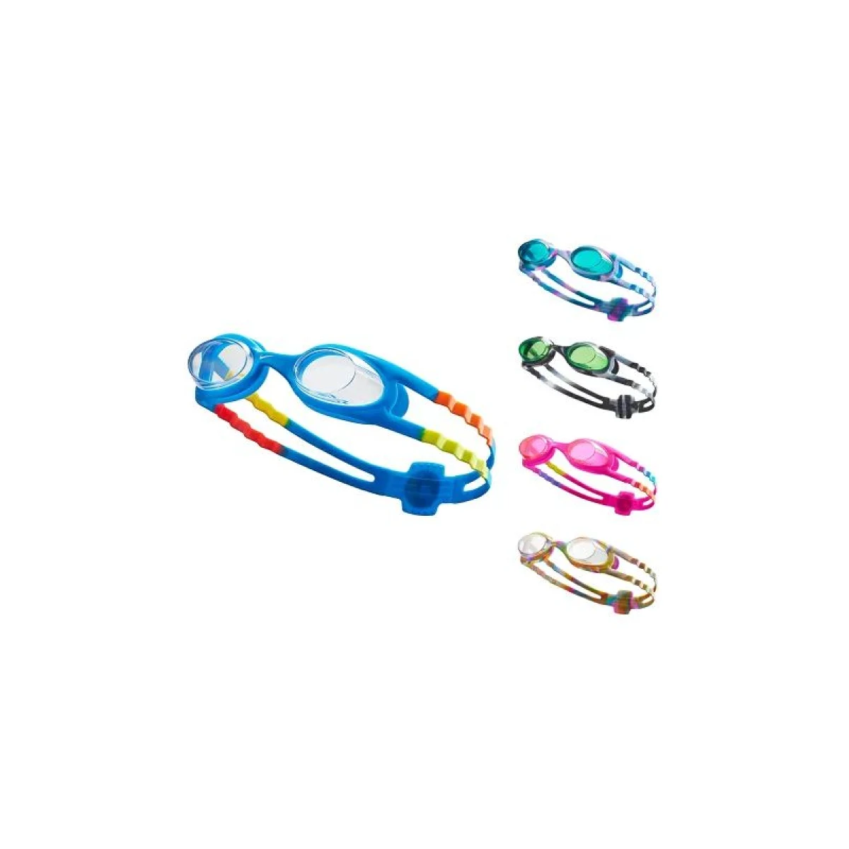 Juniorské plavecké okuliare NIKE SWIM EASY-FIT KIDS GOGGLE CLEA-CLEAR BLUE · záber 4
