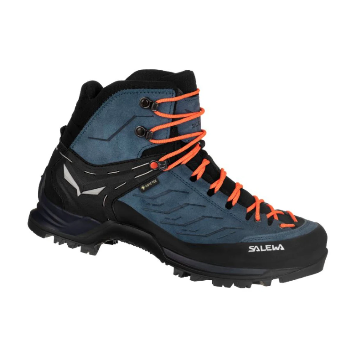 Pánska členková turistická obuv SALEWA Mountain Trainer Mid GTX M dark denim black · záber 2