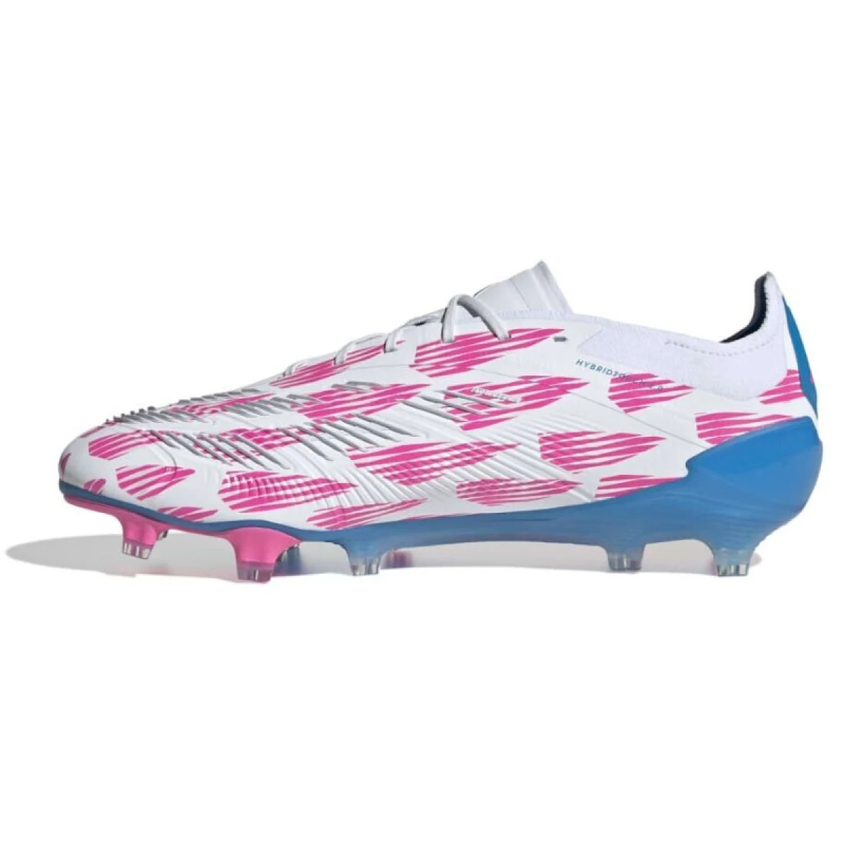 Pánske futbalové kopačky outdoorové ADIDAS Predator Elite M FG cloud white solar blue solar pink · záber 3