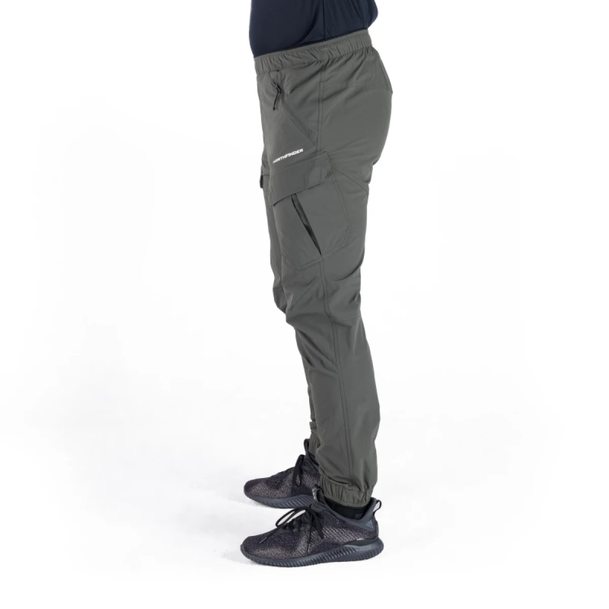 Pánske turistické nohavice NORTHFINDER GIAN-300darkgreen · záber 2