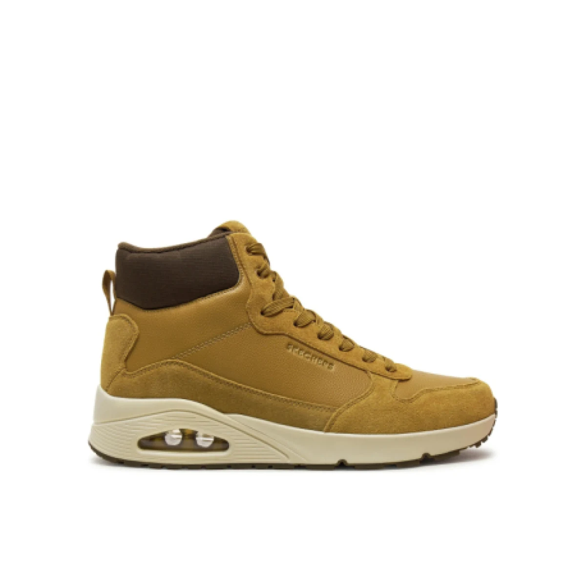 Pánske členkové zimné topánky SKECHERS Uno Mid Sneaker wheat · záber 1