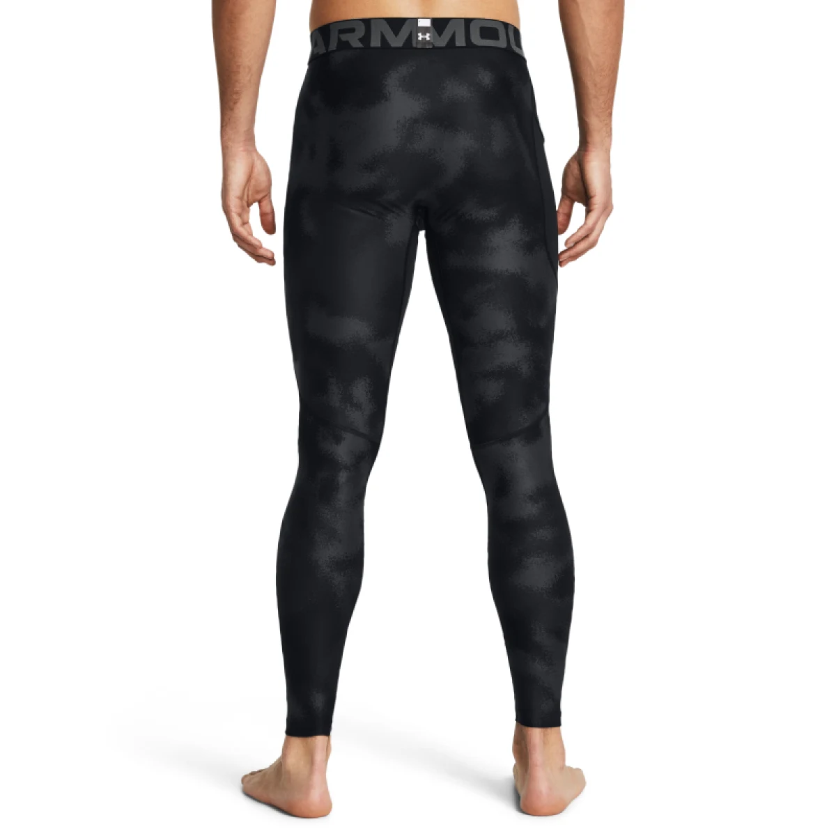 Pánske kompresné legíny UNDER ARMOUR UA HG Armour Printed Lgs-BLK · záber 3