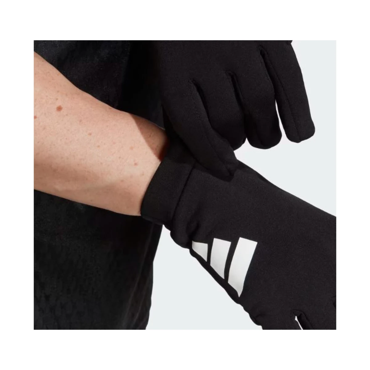 Futbalové rukavice ADIDAS TIRO GL LGE FP BLACK WHITE BLACK · záber 4