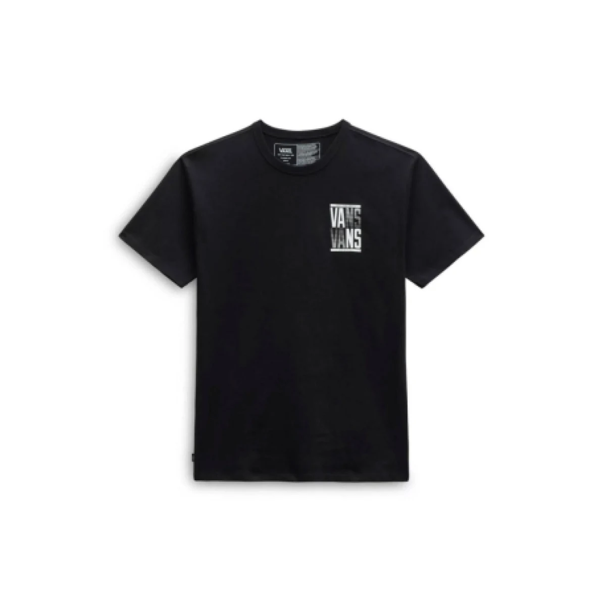 Pánske tričko s krátkym rukávom VANS OFF THE WALL STACKED TYPED SS TEE-BLACK · záber 1