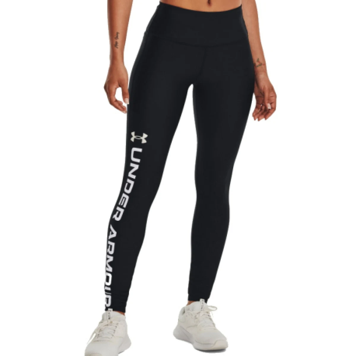 Dámske kompresné legíny UNDER ARMOUR Armour Branded Legging-BLK-1376327-001 · záber 1