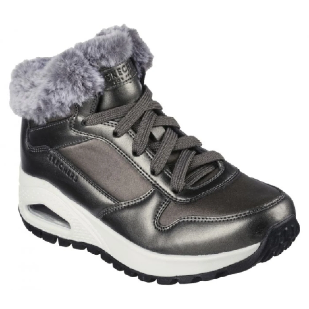 Dámske členkové zimné topánky SKECHERS Uno Rugged Cool Nova gunmetal · záber 1