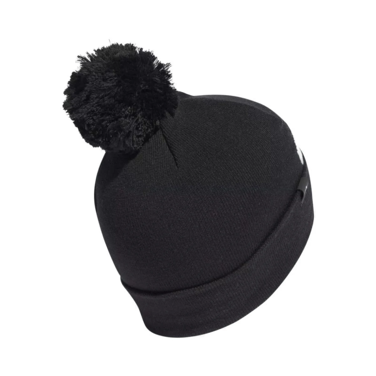 Dámska zimná čiapka ADIDAS POMPOM BEANIE BLACK WHITE · záber 2