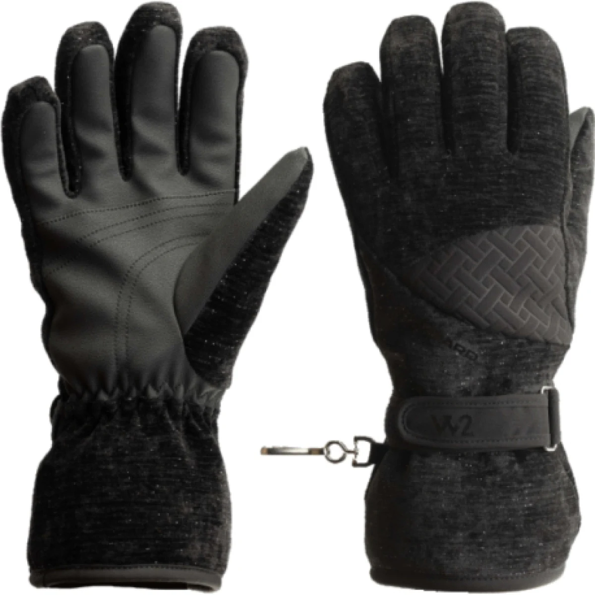 Dámske lyžiarske rukavice BLIZZARD W2W Swift ski gloves, black silver · záber 1