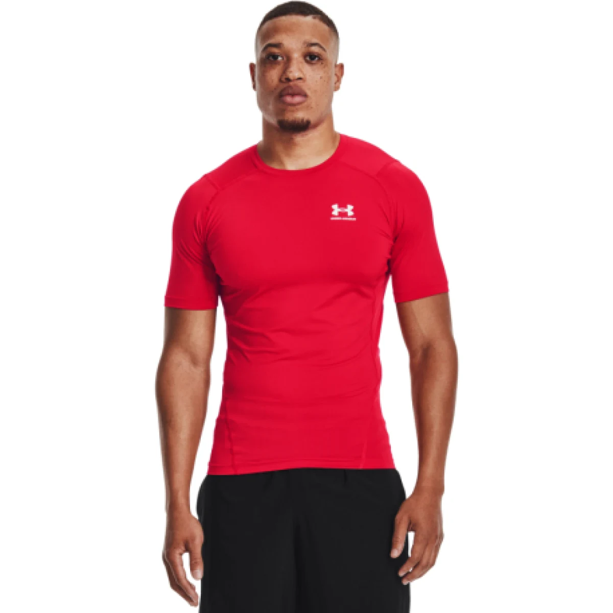 Pánske kompresné tričko s krátkym rukávom UNDER ARMOUR UA HG Armour Comp SS-RED · záber 1