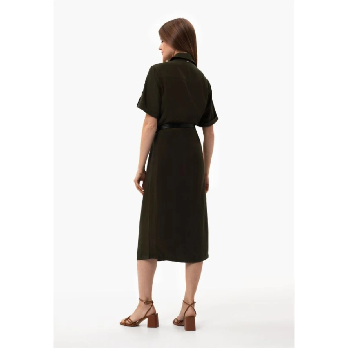 Dámske šaty VOLCANO HANA-302-KHAKI · záber 4