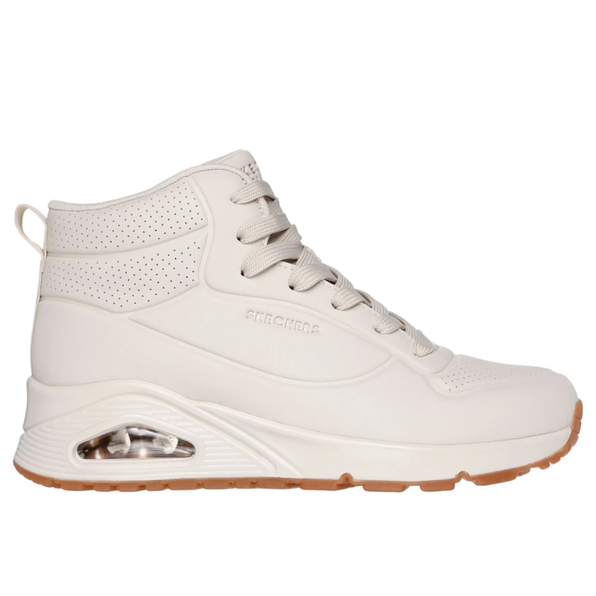 Dámska rekreačná obuv SKECHERS Uno Lace Up High off white · záber 2