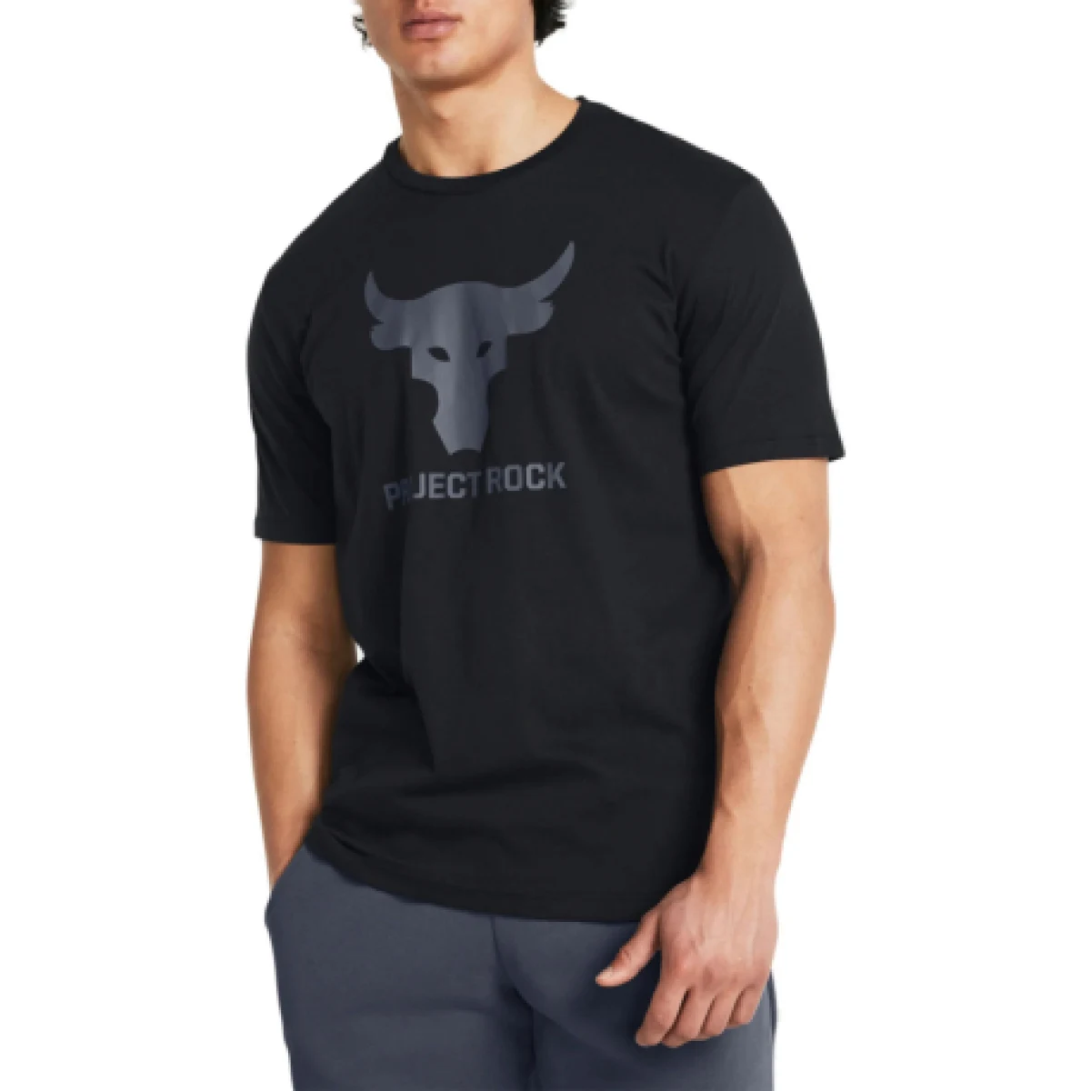 Pánske tričko s krátkym rukávom UNDER ARMOUR PROJECT ROCK UA Brahma Bull SS-BLK · záber 1