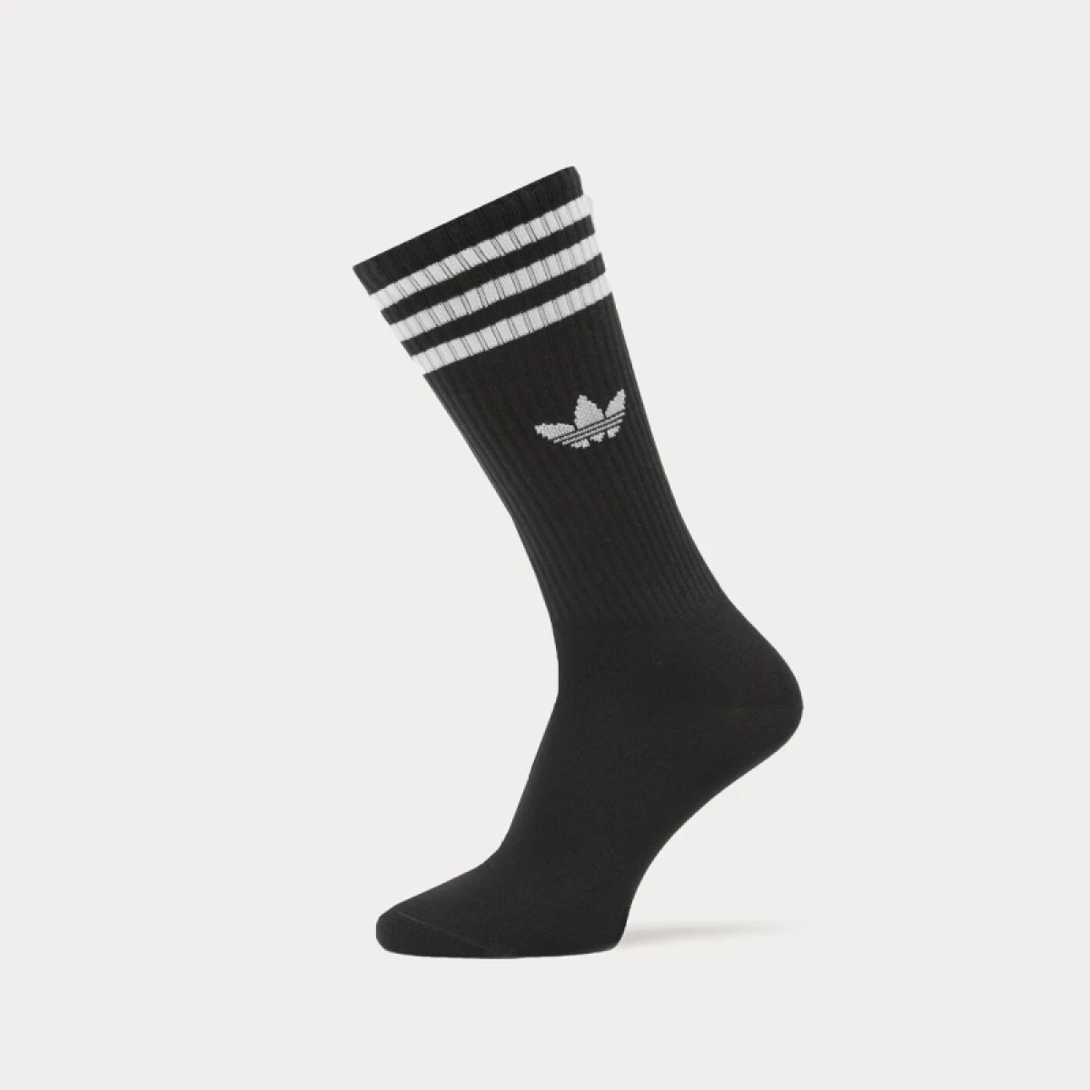 Ponožky ADIDAS ORIGINALS 3 PACK-SOLID CREW SOCK BLACK WHITE · záber 2