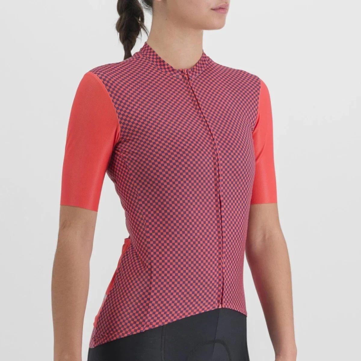 Dámsky cyklistický dres s krátkym rukávom SPORTFUL Checkmate w jersey, pompelmo mulled grape · záber 4