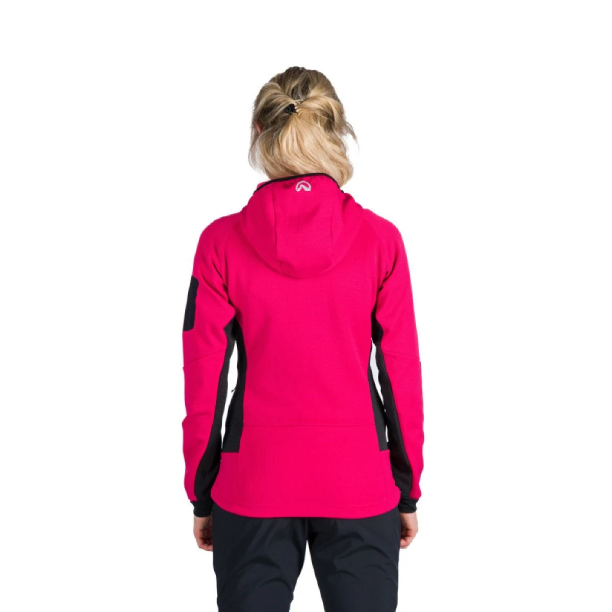 Dámska turistická mikina so zipsom NORTHFINDER MARCELLA-577cherryblack · záber 3