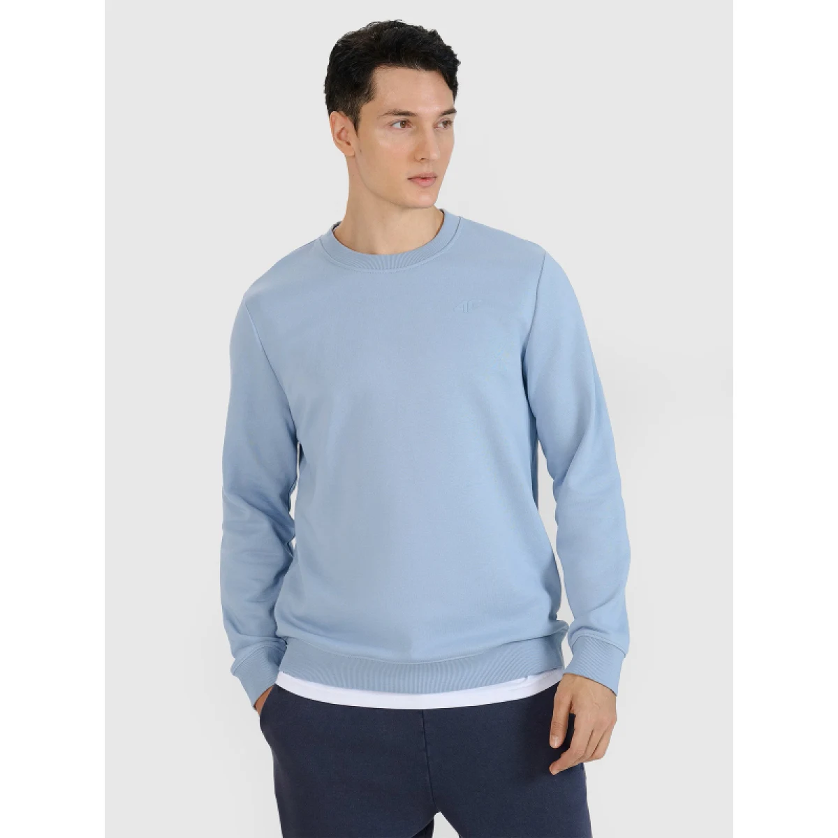 Pánska mikina 4F SWEATSHIRT M1622-34S-LIGHT BLUE · záber 2