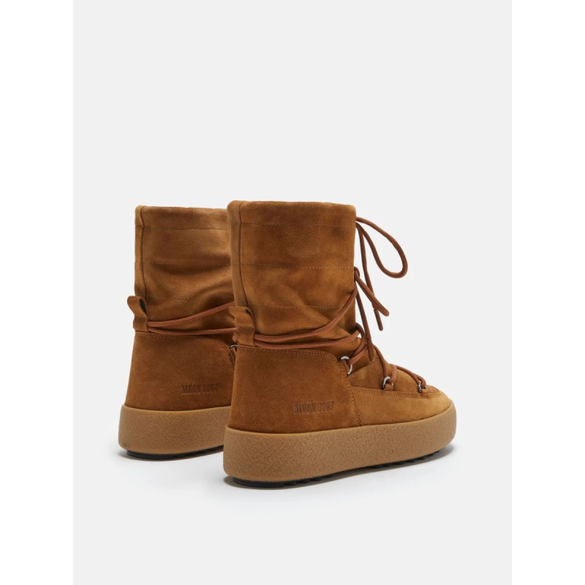 Dievčenské členkové zimné topánky MOON BOOT JTRACK SUEDE, 001 cognac · záber 4