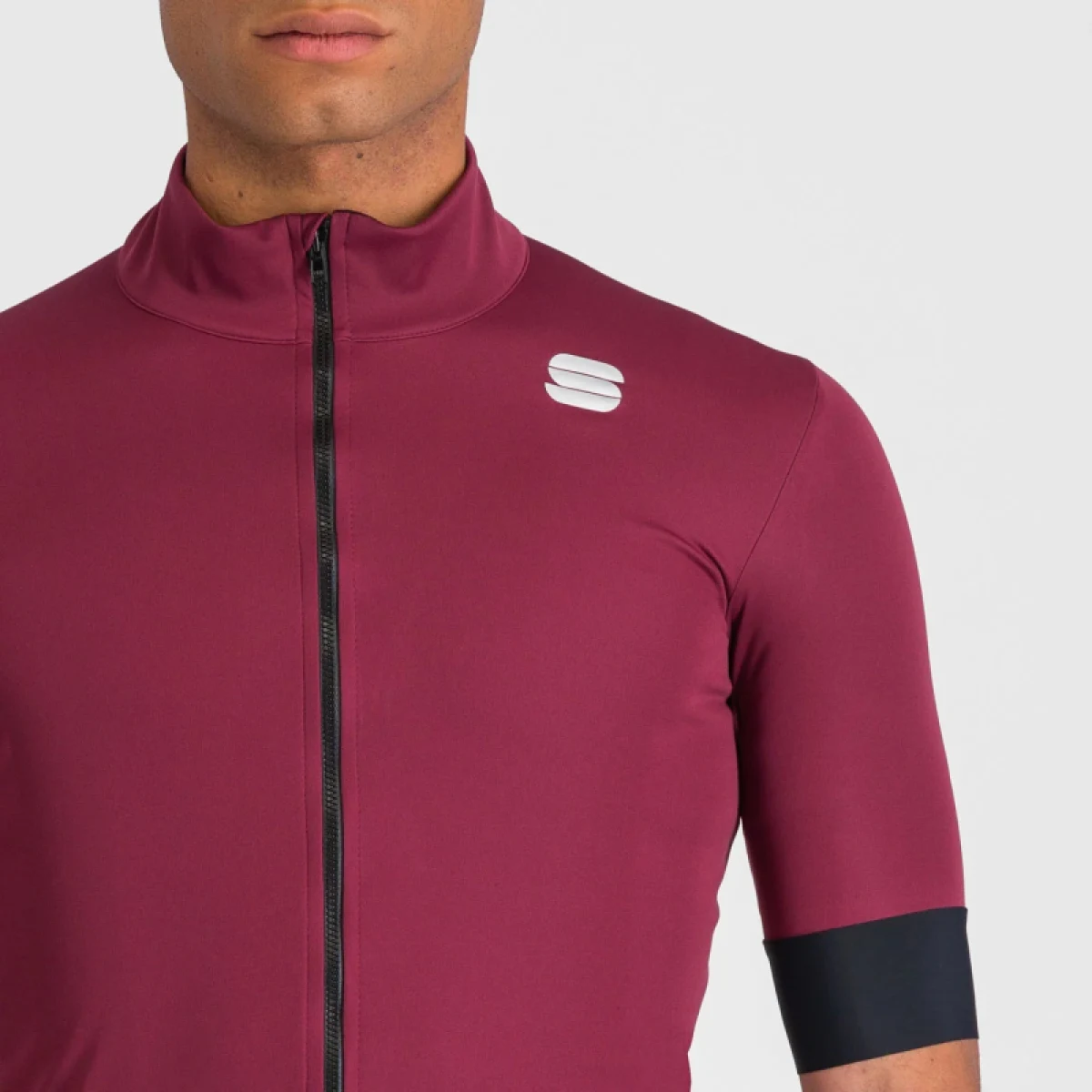 Pánska cyklistická bunda SPORTFUL Fiandre light no rain jacket short sleeve, red wine · záber 5