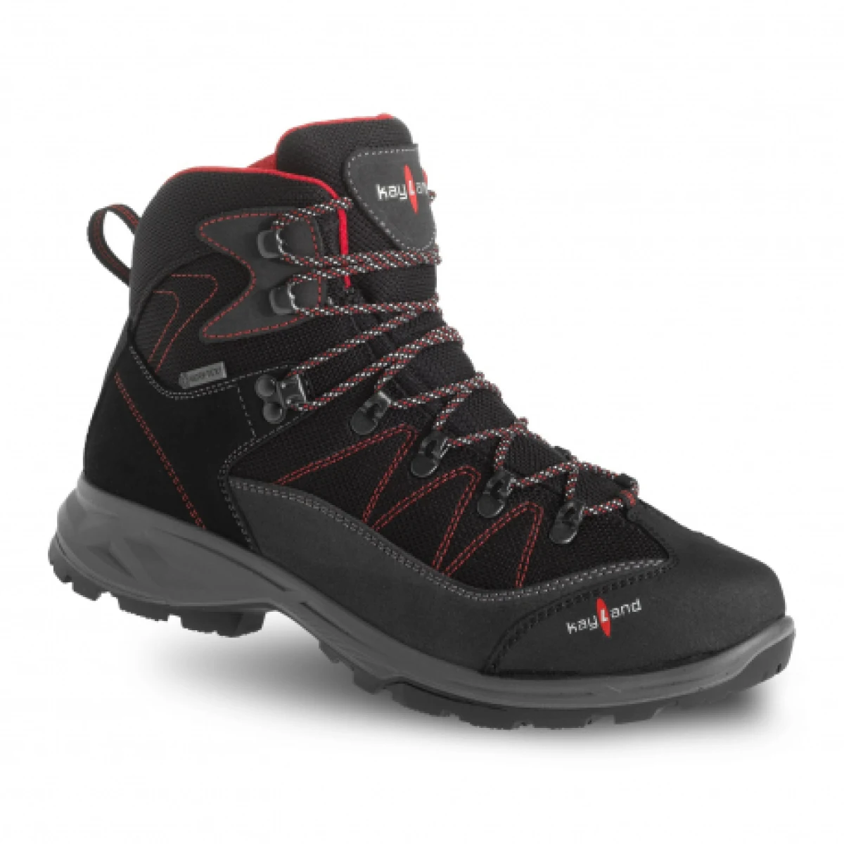 Pánska vysoká turistická obuv KAYLAND Ascent Evo Gtx, Black Red · záber 1