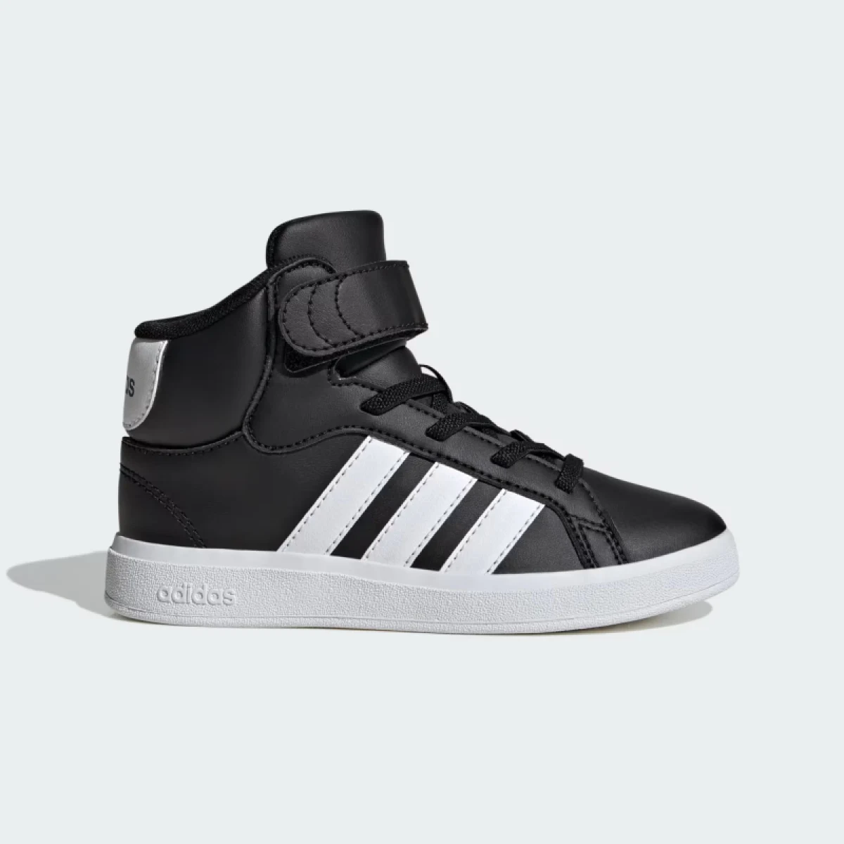Juniorská rekreačná obuv ADIDAS Grand Court Mid Jr core black cloud white core black · záber 2