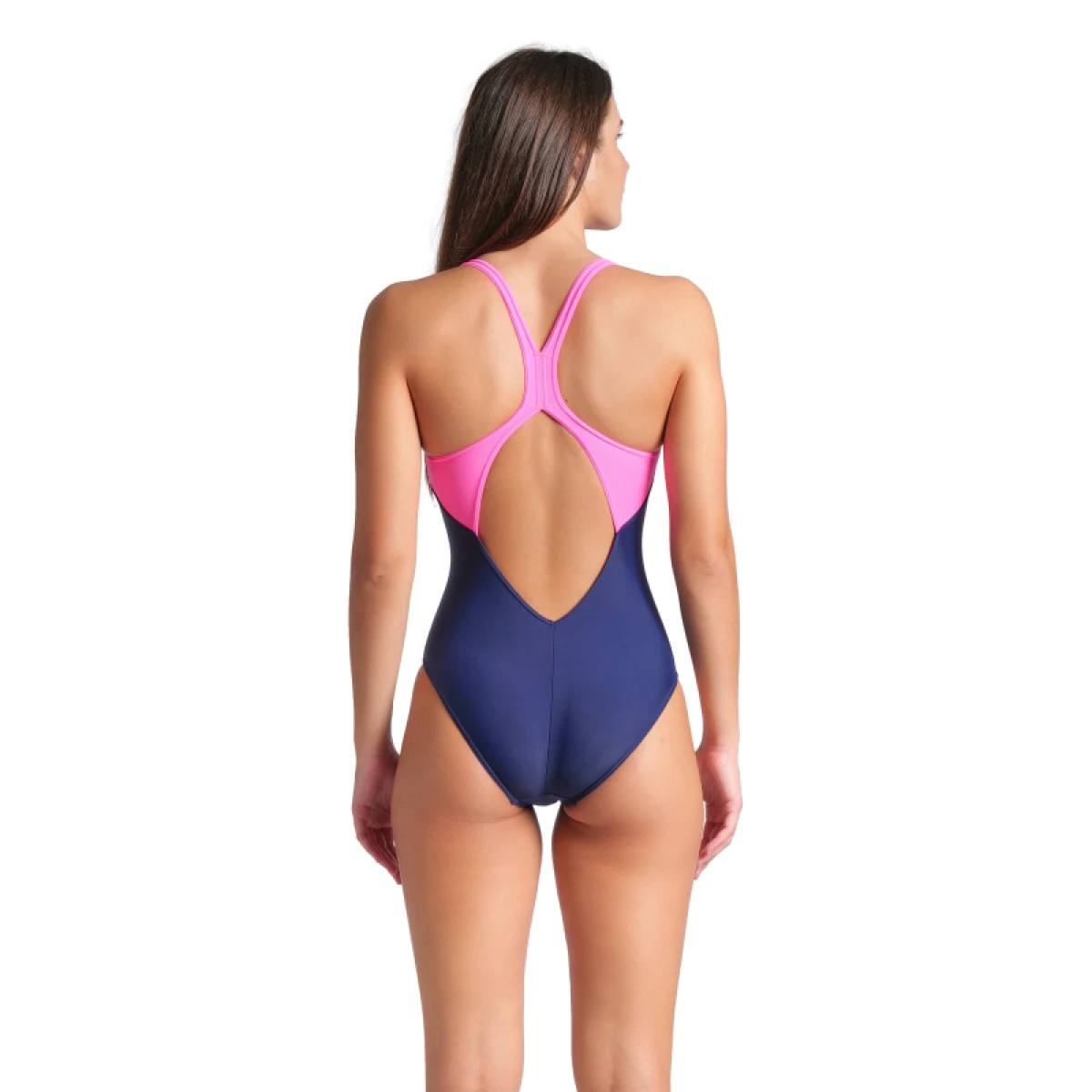 Dámske plavecké jednodielne plavky ARENA WOMENS BRIGHT GLARE SWIMSUIT V BACK · záber 4