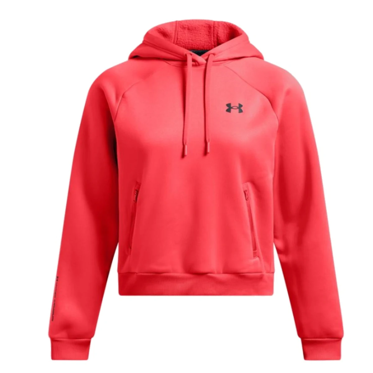 Dámska zateplená mikina s kapucňou UNDER ARMOUR UA Armour Flc Pro Hdy-RED · záber 3