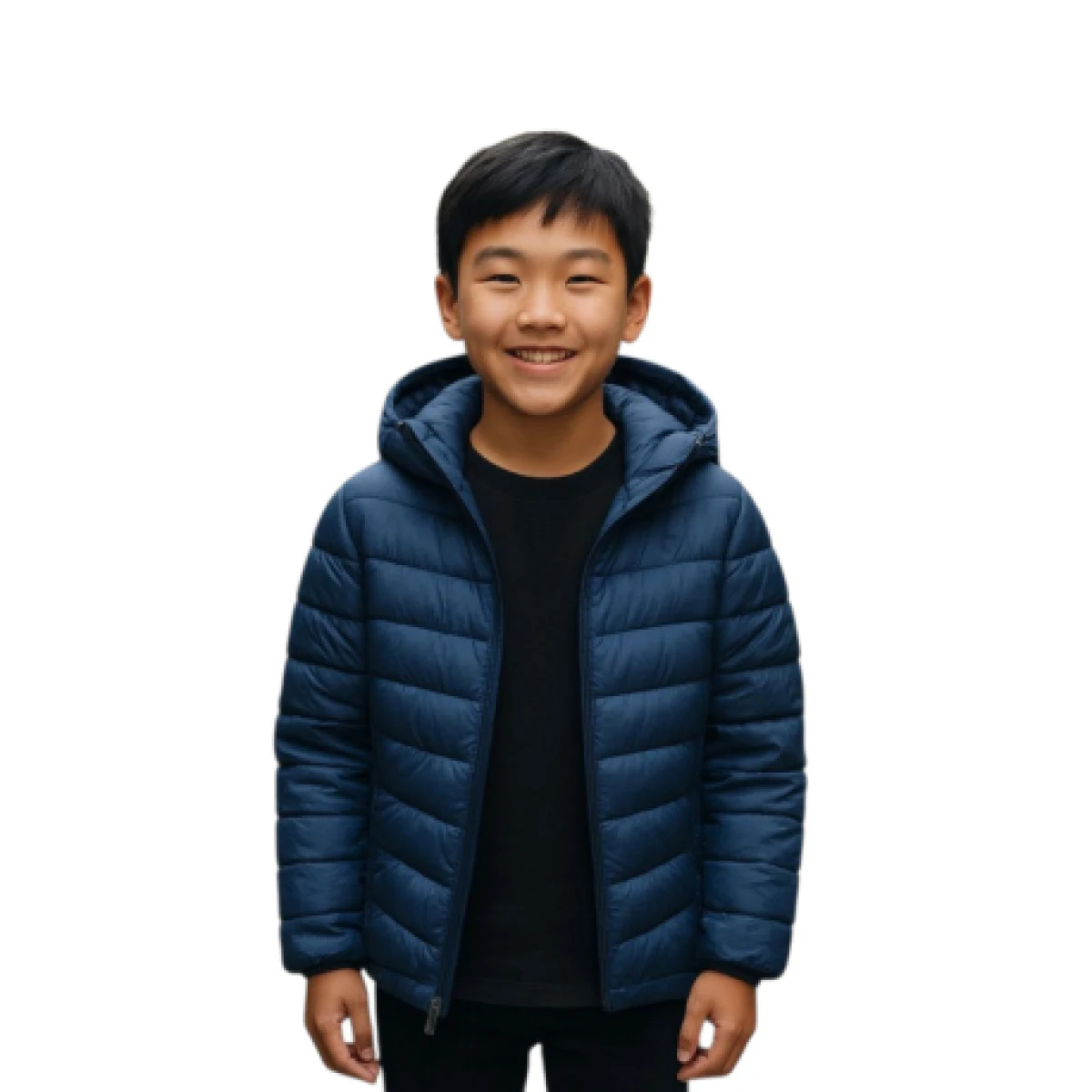 Chlapčenská bunda 4F JUNIOR DOWN JACKET-JWAW24TDJAM460-32S-DENIM · záber 1
